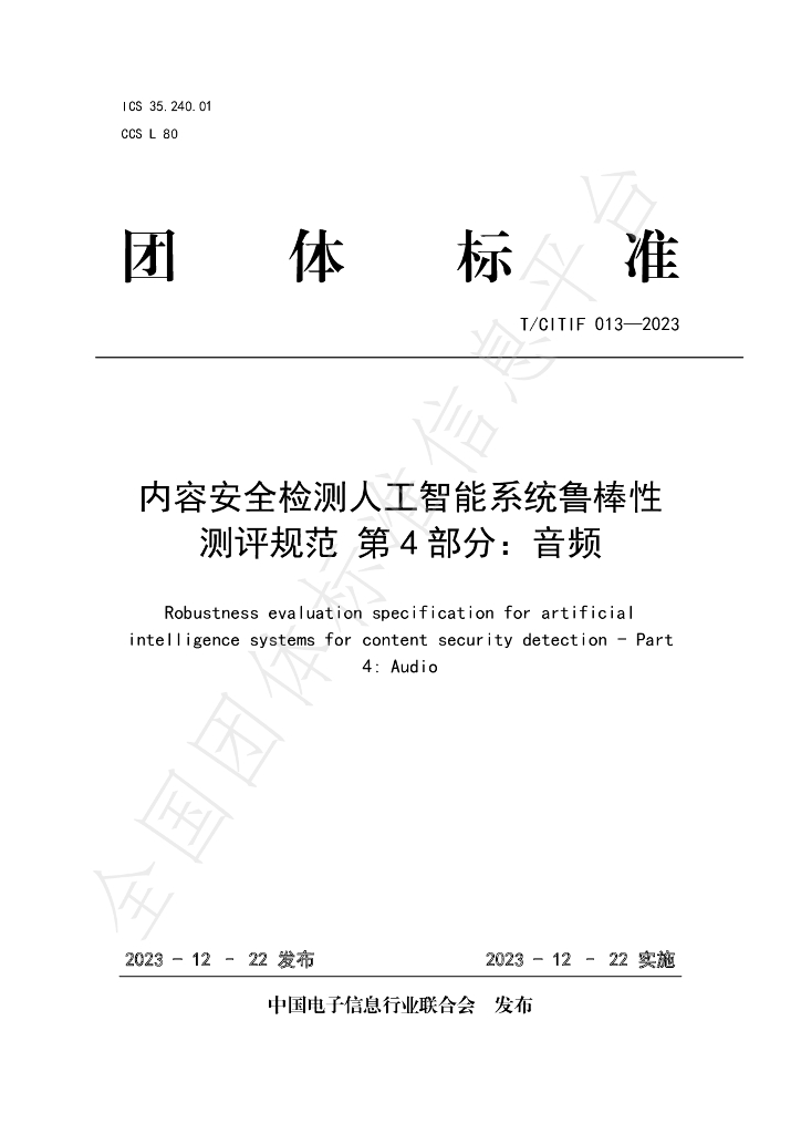 T/CITIF 013-2023 标准预览
