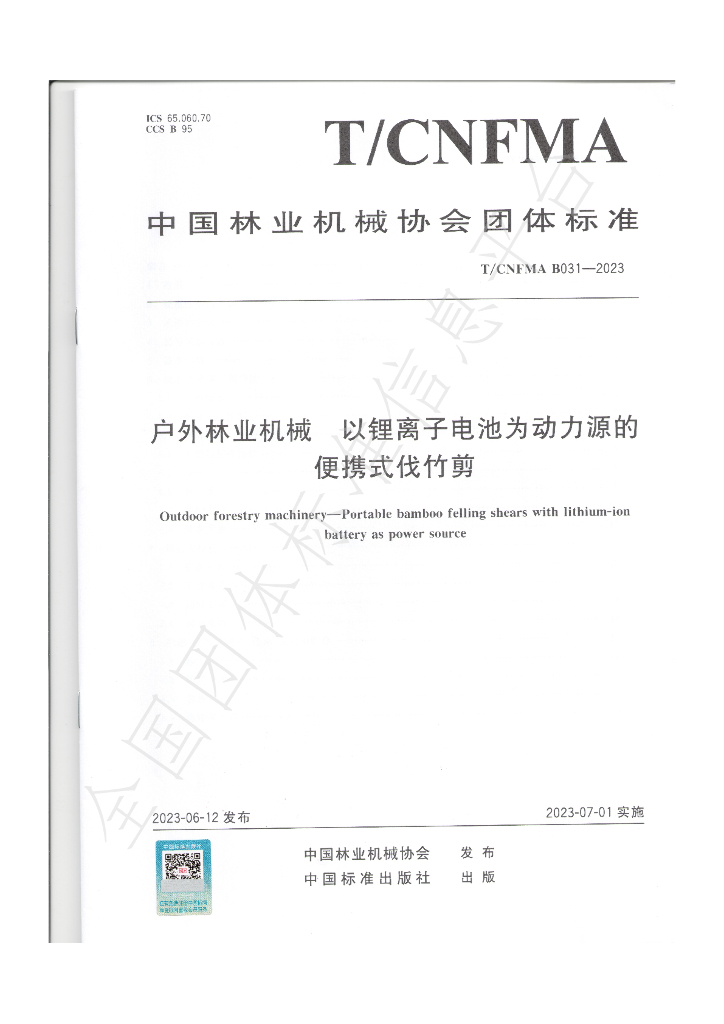 T/CNFMA B031-2023 标准预览