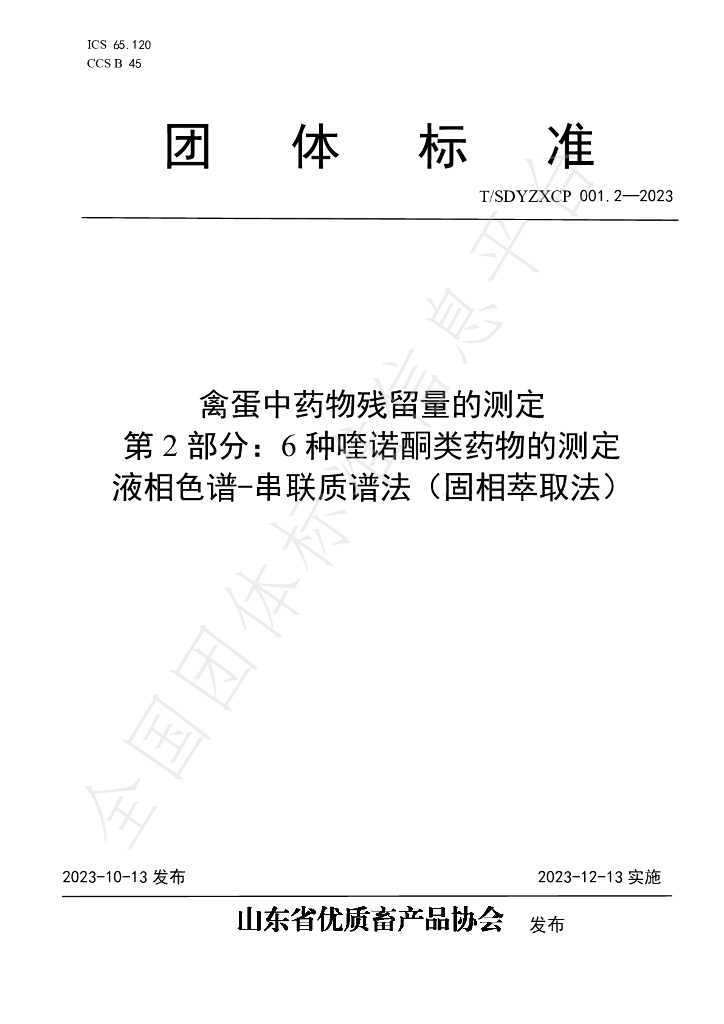 T/SDYZXCP 001.2-2023 标准预览