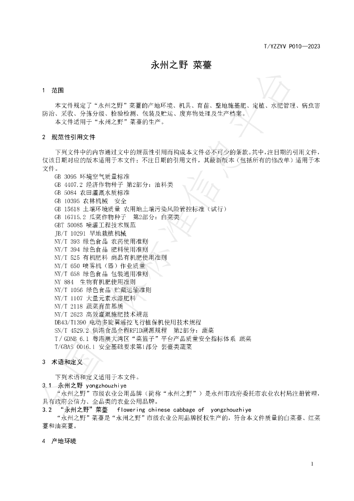 T/YZZYV P010-2023 标准预览