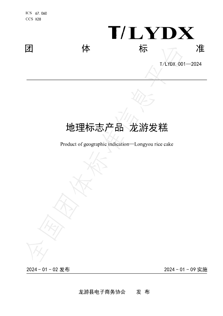 T/LYDX 001-2024 标准预览