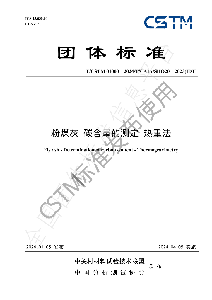 T/CSTM 01000-2024 标准预览