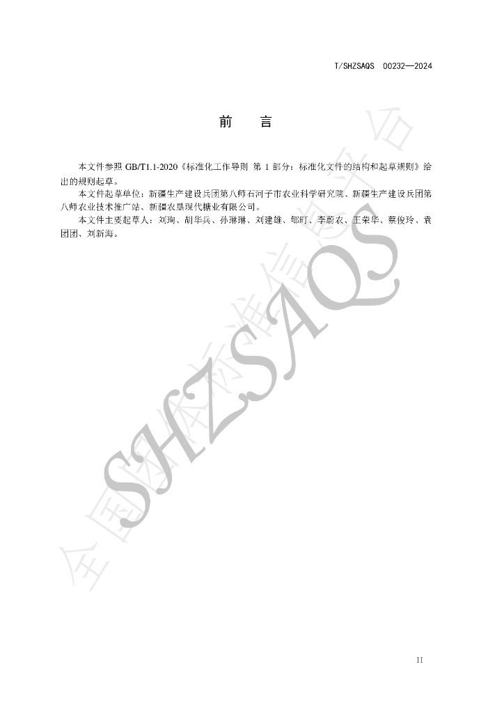T/SHZSAQS 00232-2024 标准预览