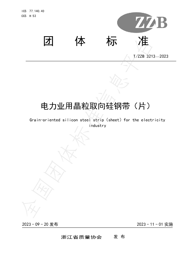 T/ZZB 3213-2023 标准预览