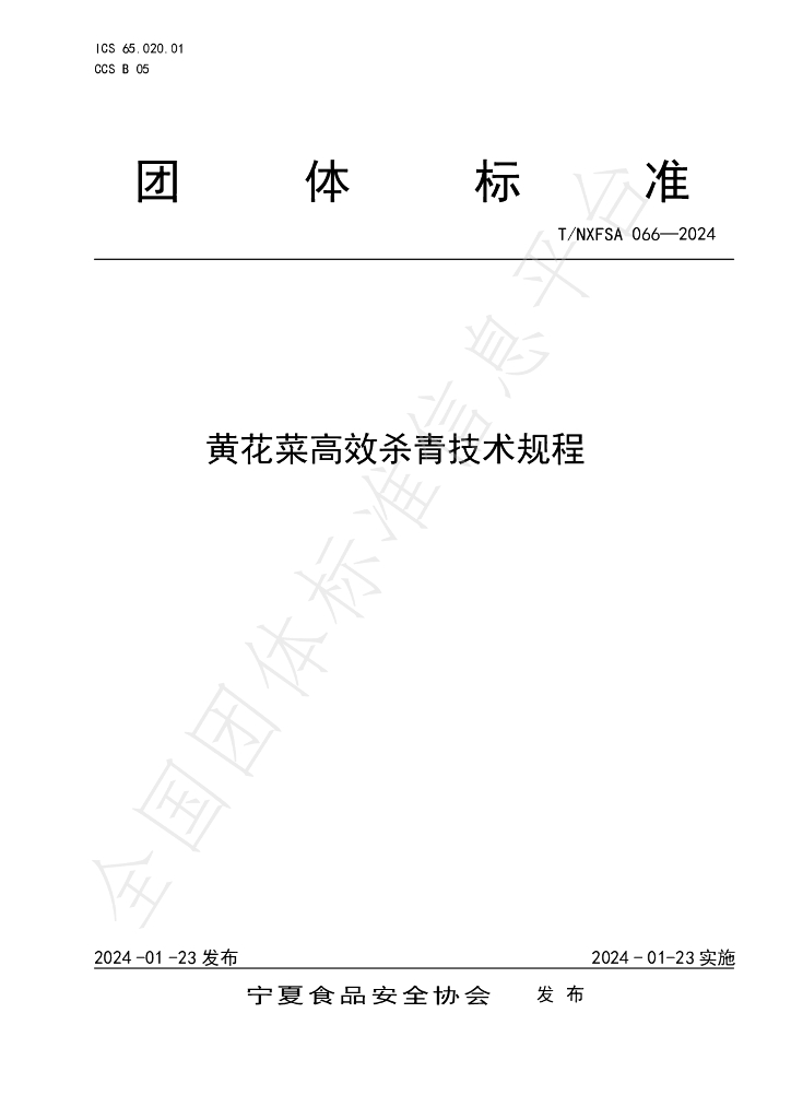 T/NXFSA 066-2024 标准预览