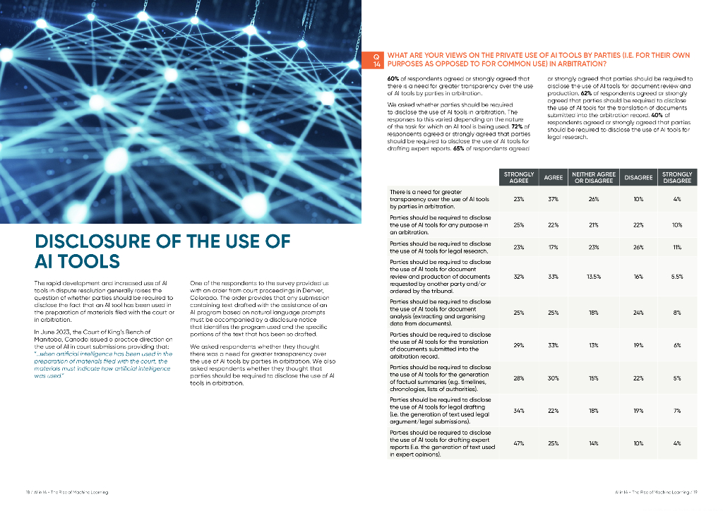 BCLP：2023国际仲裁中的人工智能机器学习的兴起调查报告（英文版）_第10页