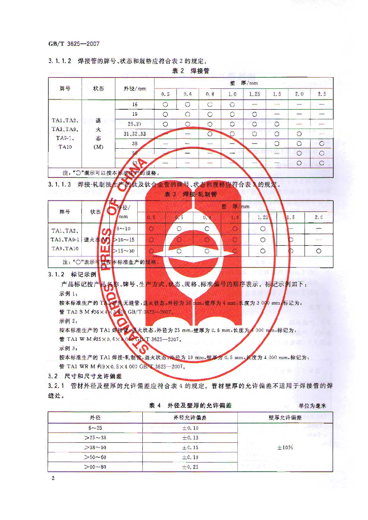 GB/T 3625-2007 标准预览