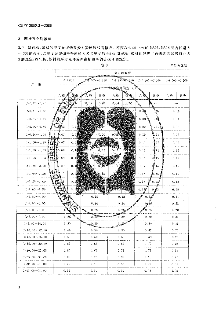 GB/T 3880.3-2006 标准预览