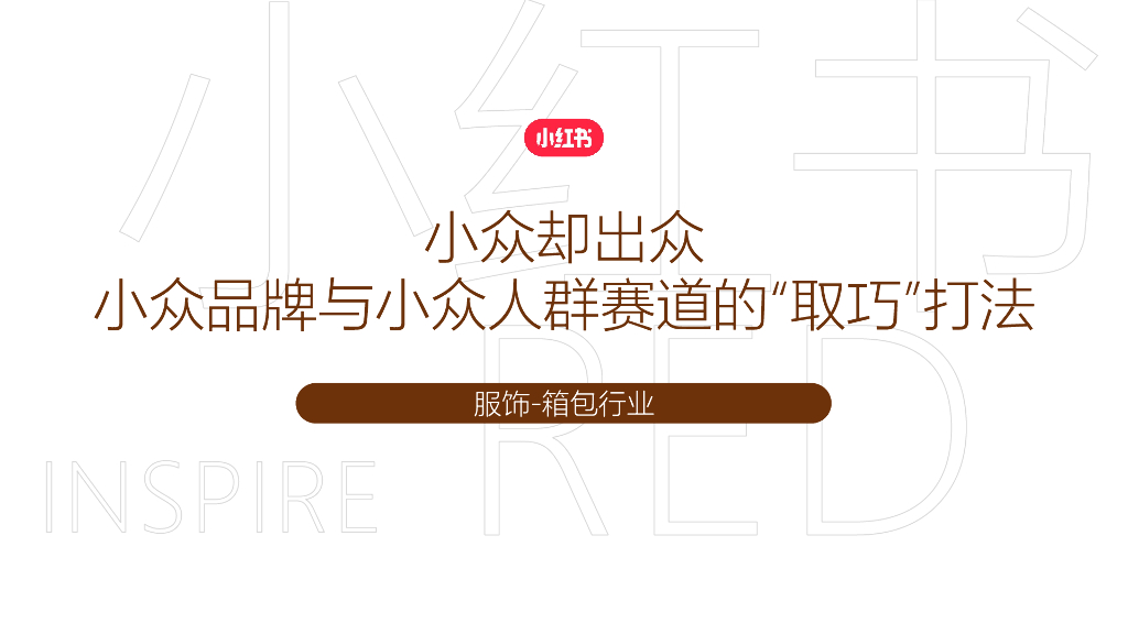 小红书：2023小众品牌与小众人群赛道的“取巧”打法-服饰-箱包行业
