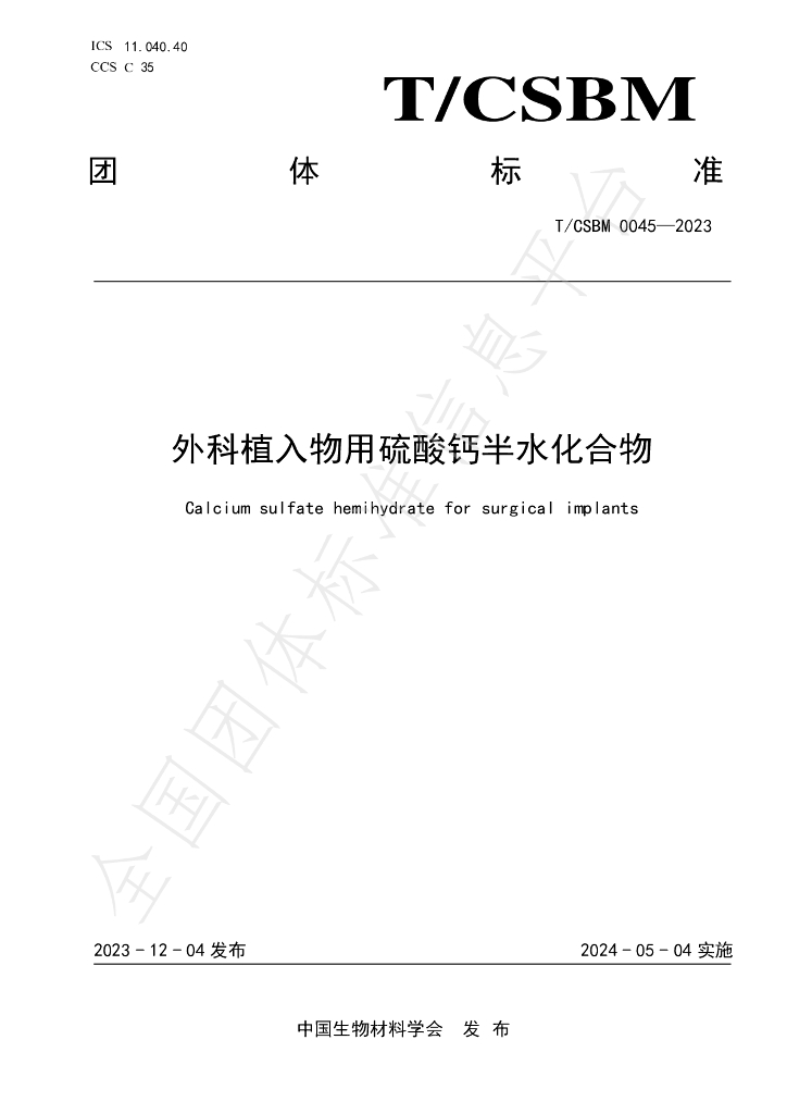 T/CSBM 0045-2023 标准预览