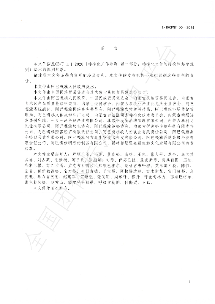 T/IMCPNT 001-2024 标准预览