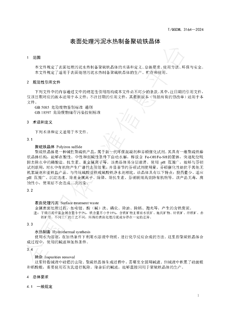 T/QGCML 3164-2024 标准预览