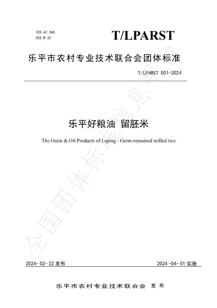 T/LPARST 001-2024 标准预览
