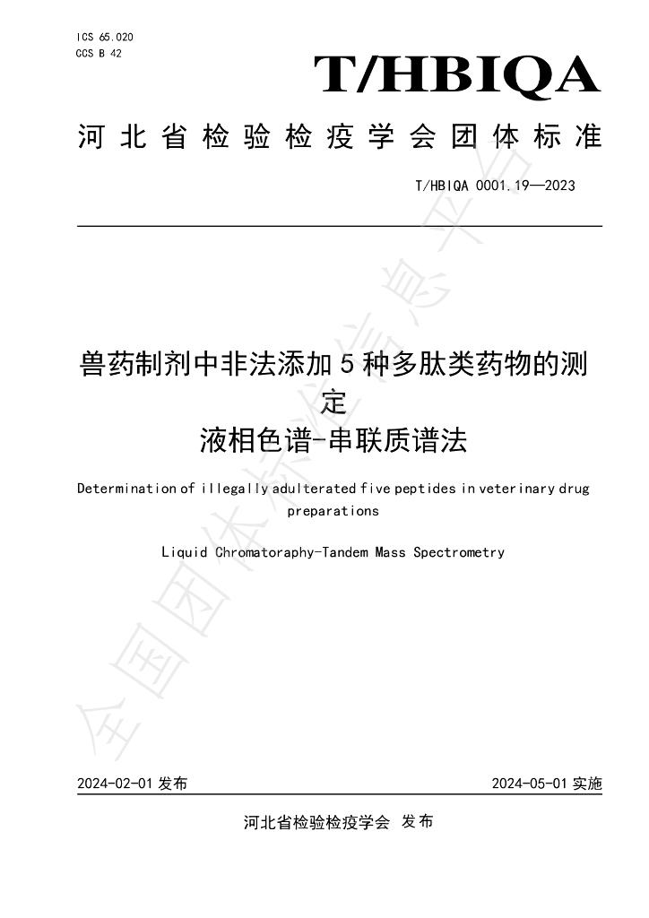 T/HBIQA 0001.19-2023 标准预览