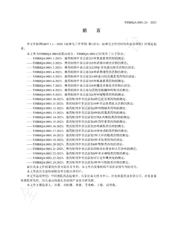 T/HBIQA 0001.24-2023 标准预览
