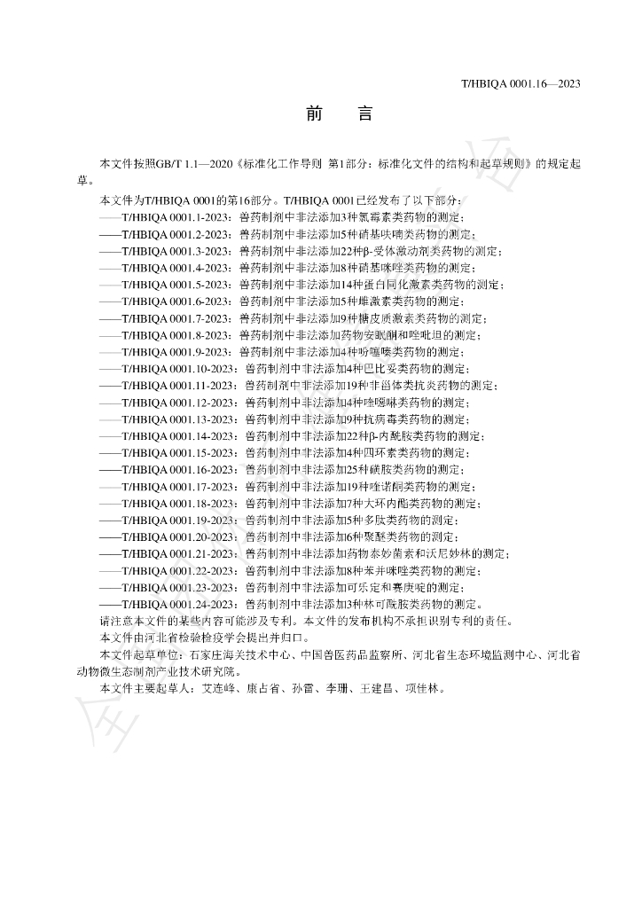 T/HBIQA 0001.16-2023 标准预览