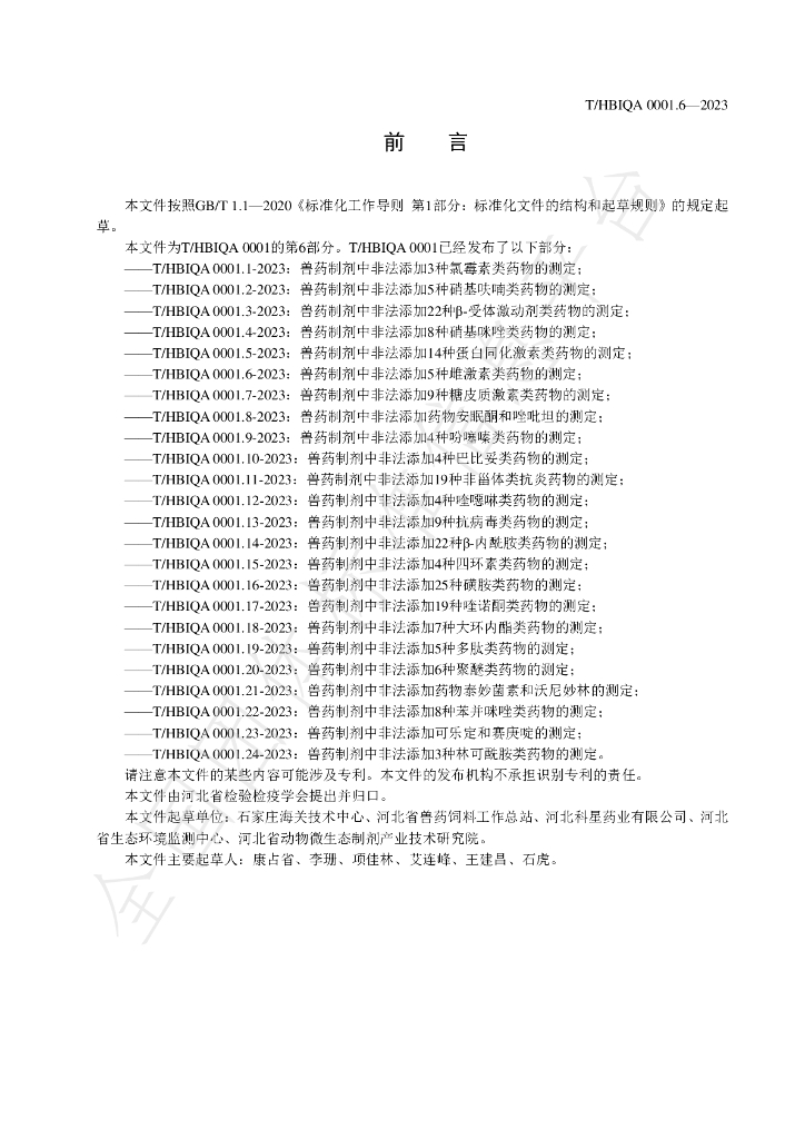 T/HBIQA 0001.6-2023 标准预览