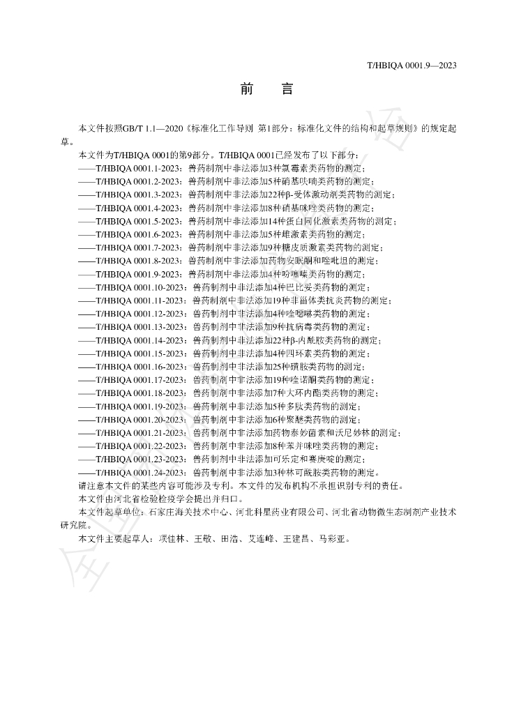 T/HBIQA 0001.9-2023 标准预览