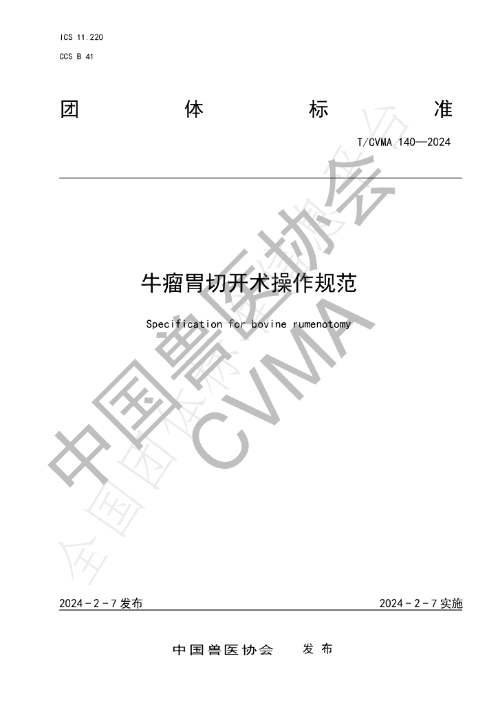 T/CVMA 140-2024 标准预览