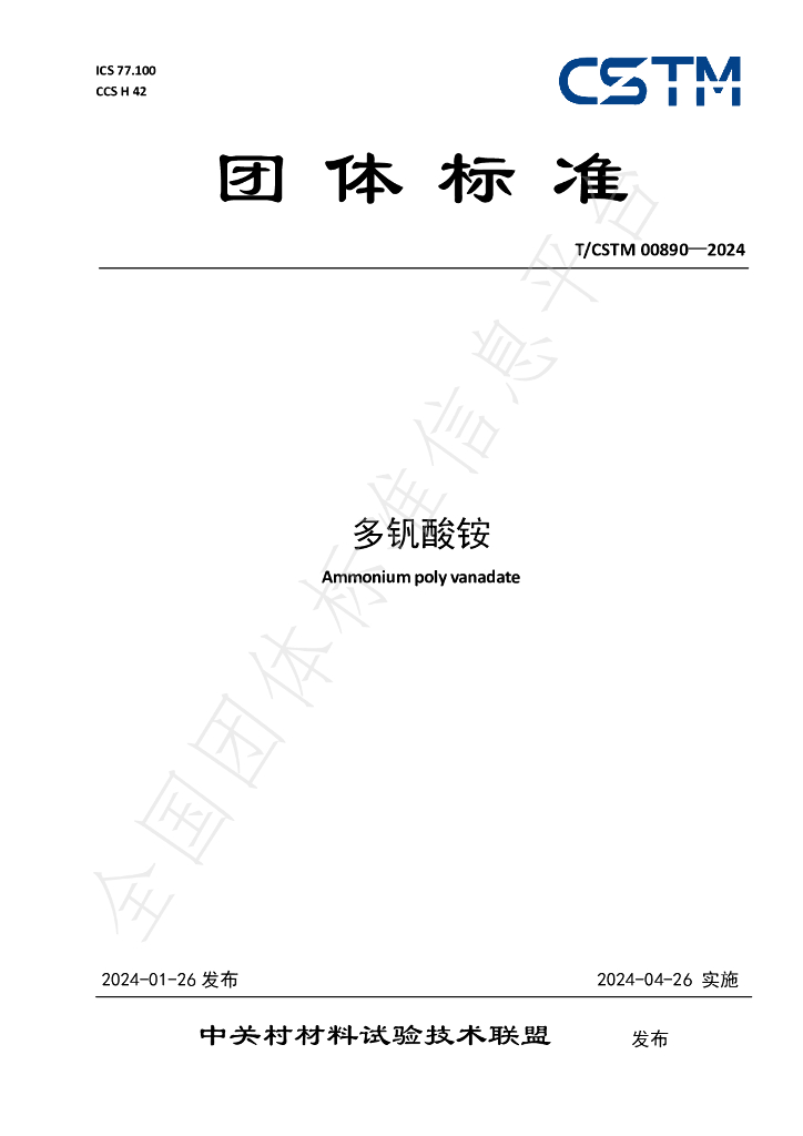 T/CSTM 00890-2024 标准预览