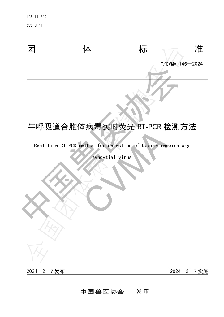 T/CVMA 145-2024 标准预览