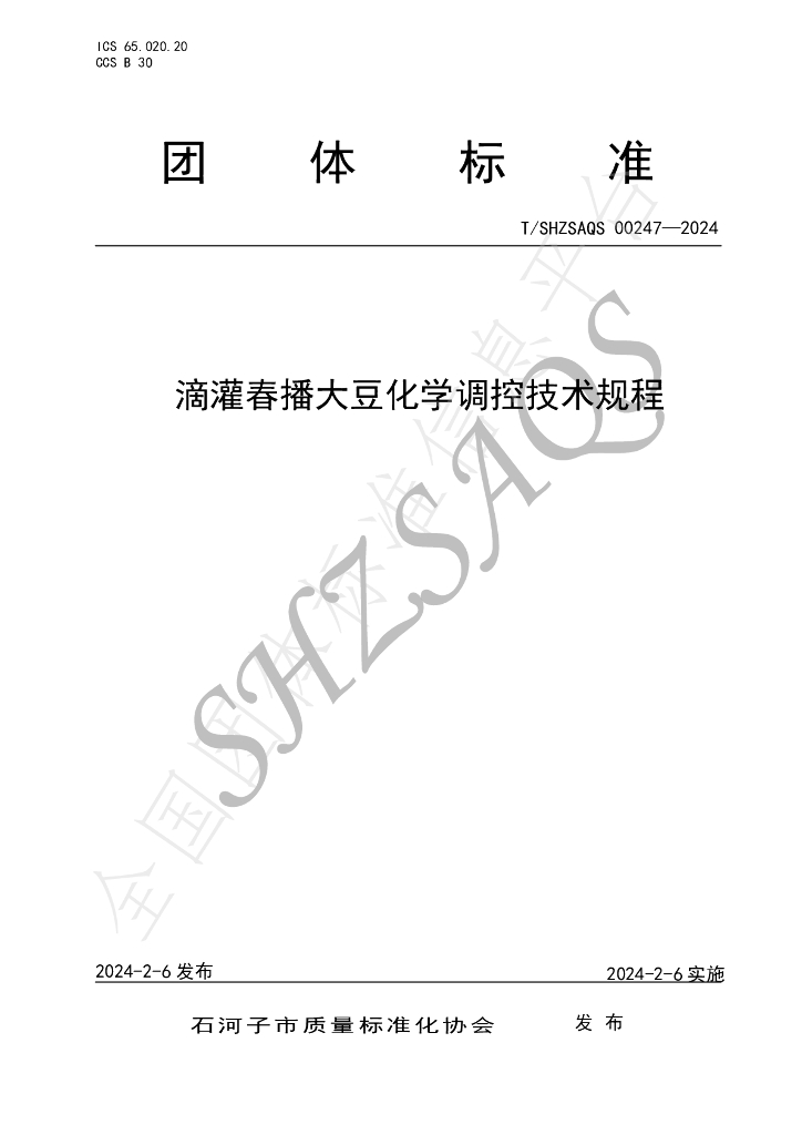 T/SHZSAQS 00247-2024 标准预览