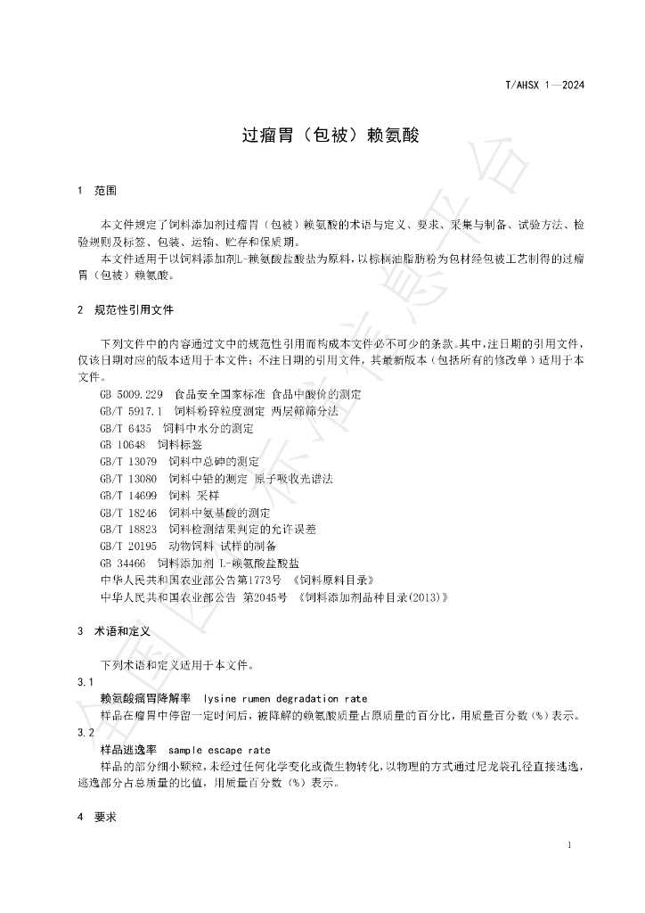 T/AHSX 1-2024 标准预览