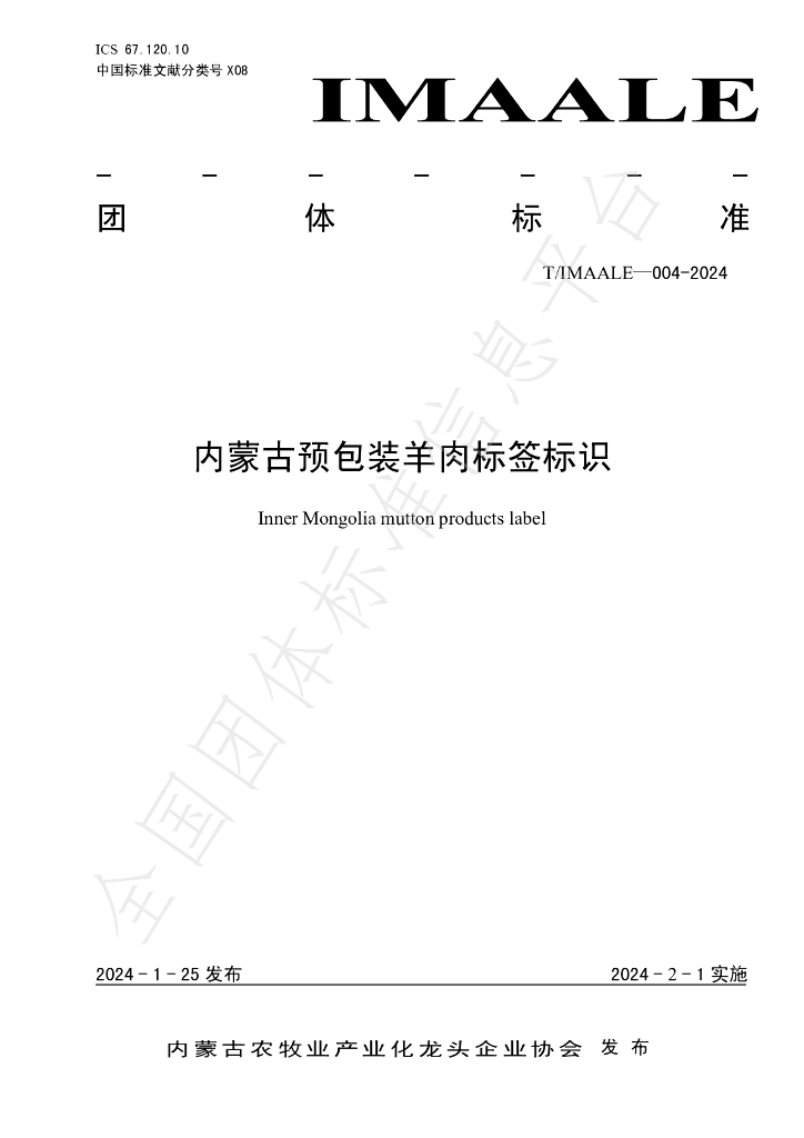 T/IMAALE 004-2024 标准预览