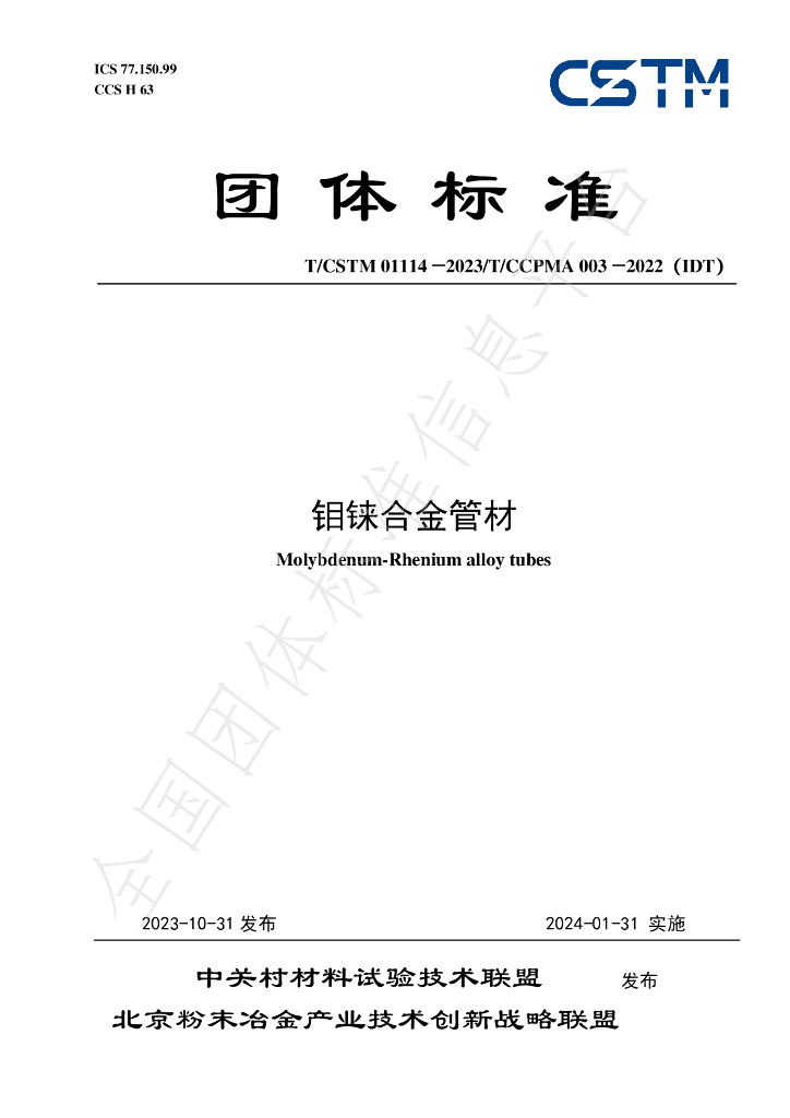 T/CSTM 01114-2023 标准预览