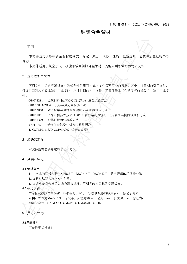 T/CSTM 01114-2023 标准预览