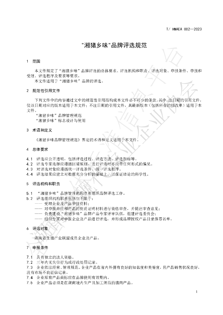 T/HMAEA 002-2023 标准预览