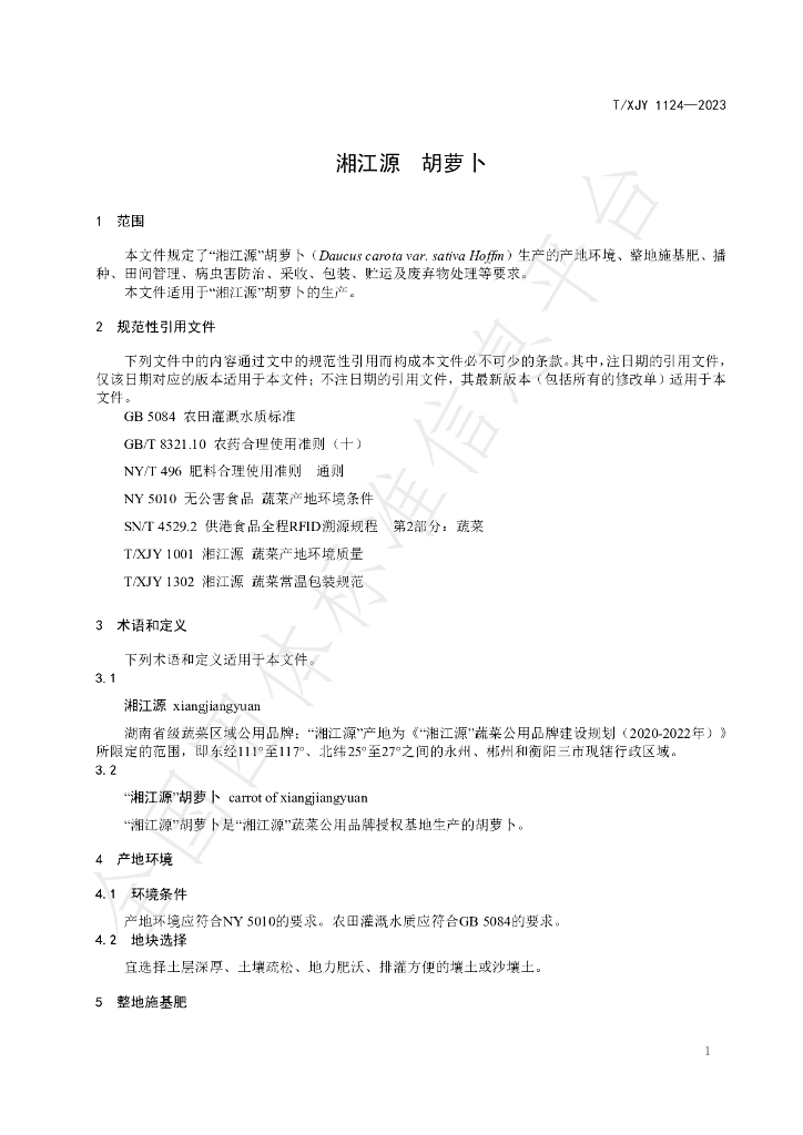 T/XJY 1124-2023 标准预览