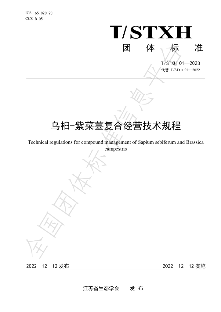 T/STXH 01-2023 标准预览
