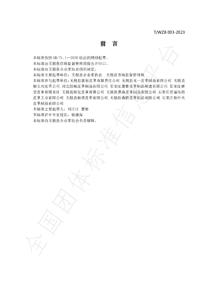 T/WZB 003-2023 标准预览