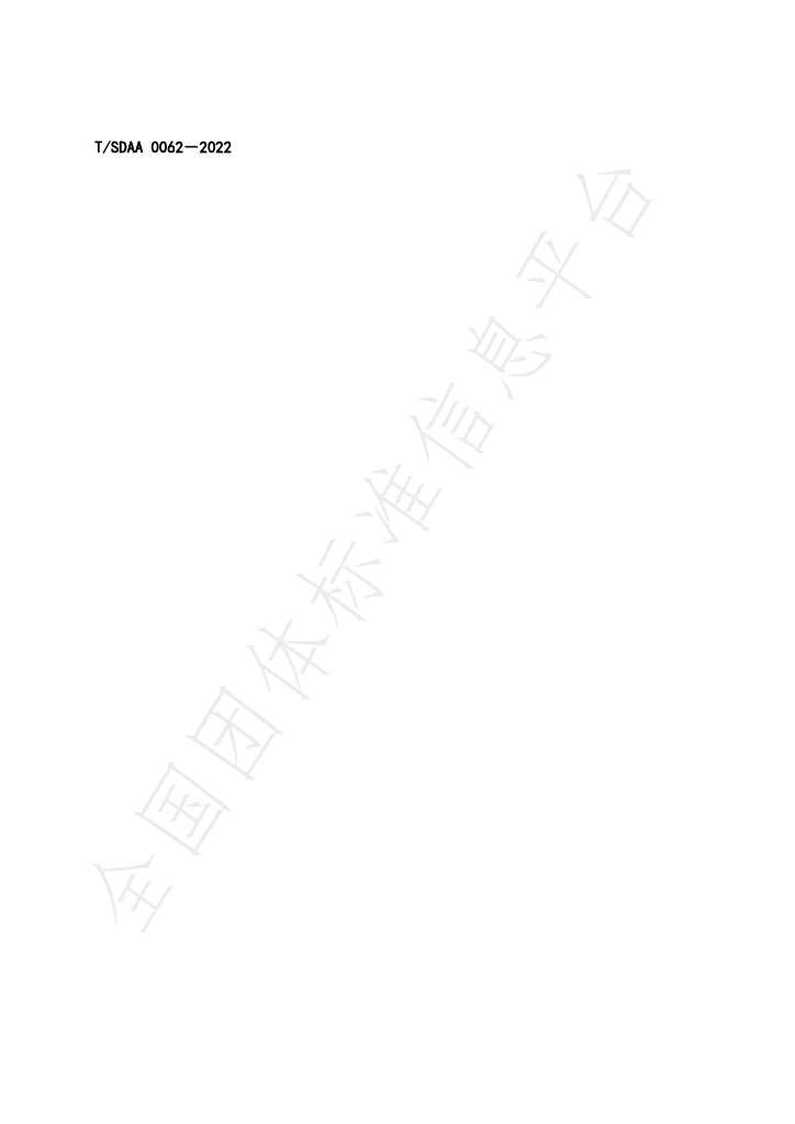 T/SDAA 0062-2022 标准预览