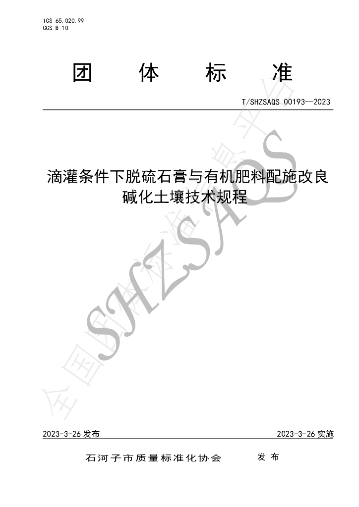 T/SHZSAQS 00193-2023 标准预览