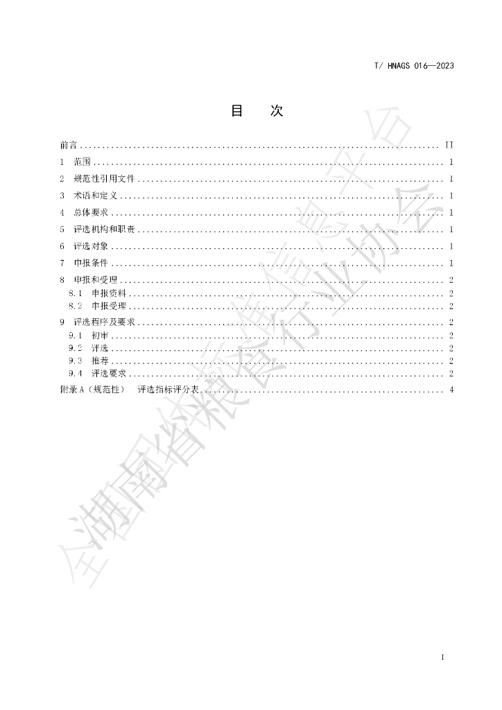 T/HNAGS 016-2023 标准预览