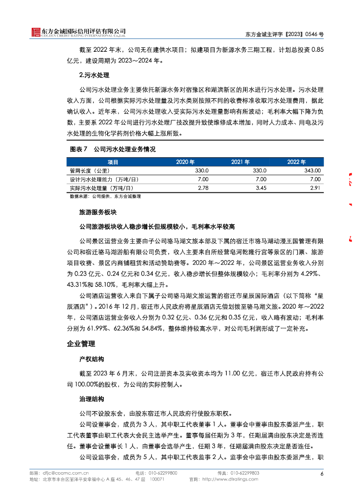 东方金诚：宿迁市新城控股集团有限公司2023年主体信用评级报告_第10页