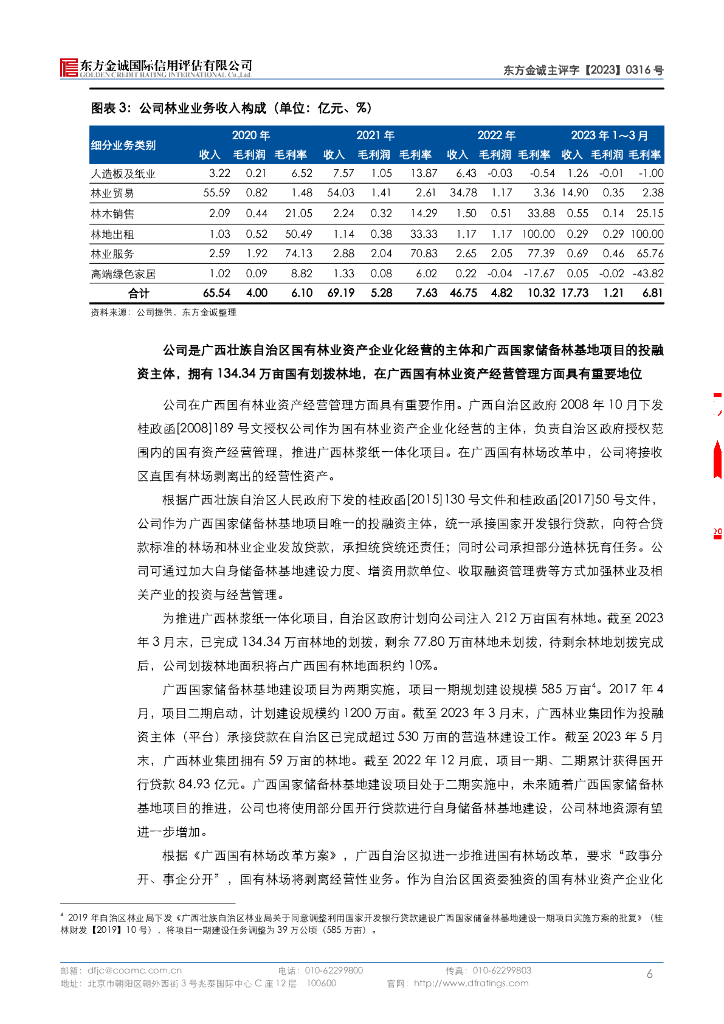 东方金诚：广西林业集团有限公司主体信用评级报告_第10页