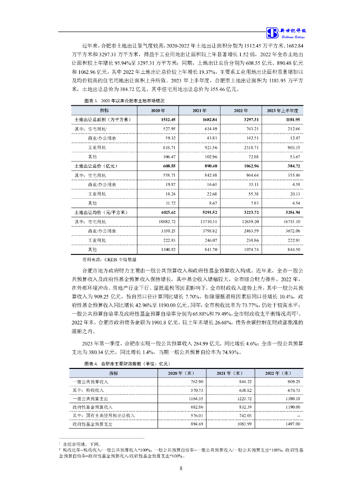 新世纪：合肥高新建设投资集团有限公司信用评级报告_第9页