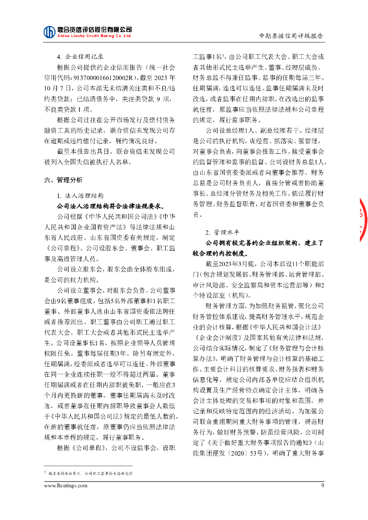 中诚信：山东能源集团有限公司信用评级报告_第10页