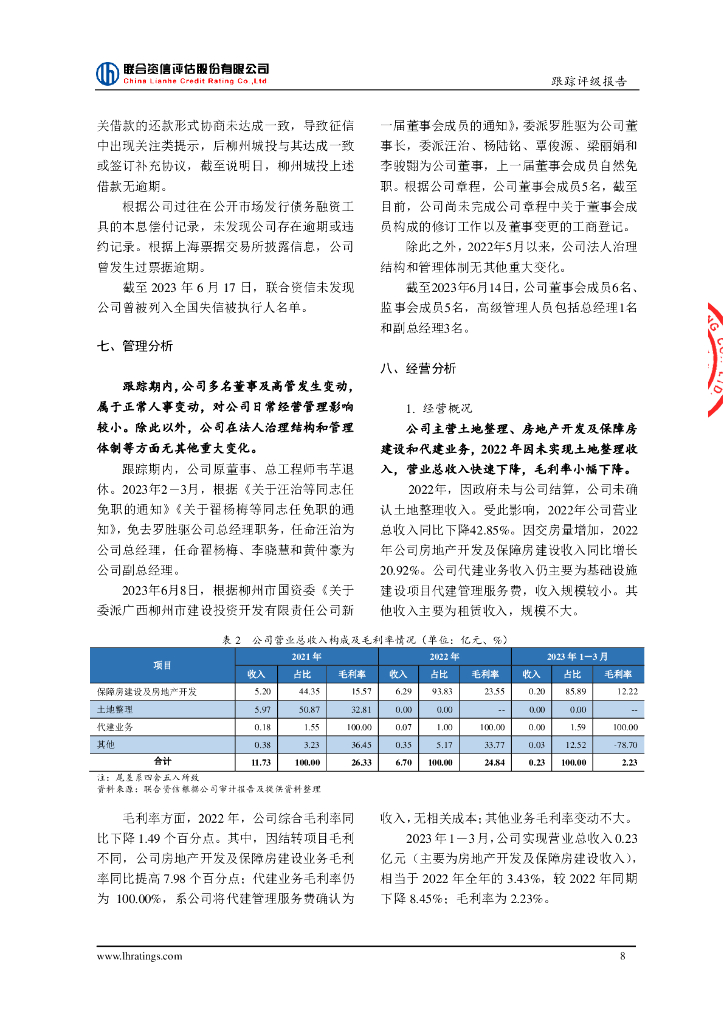 联合资信：广西柳州市建设投资开发有限责任公司2023年跟踪评级报告_第9页