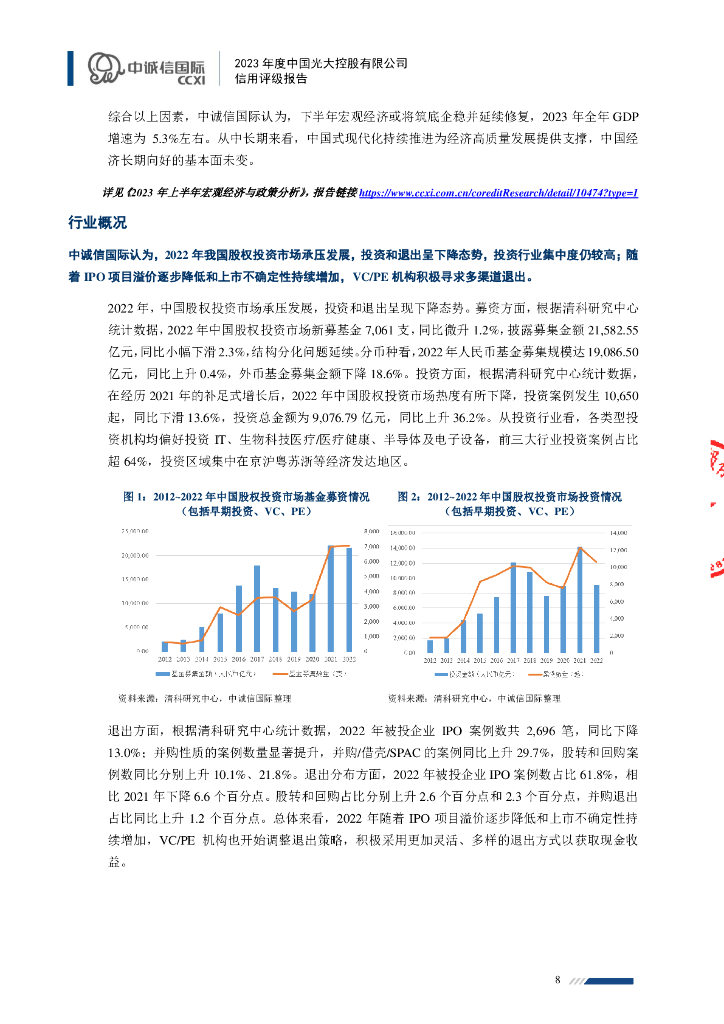 中诚信：2023年度中国光大控股有限公司信用评级报告_第8页