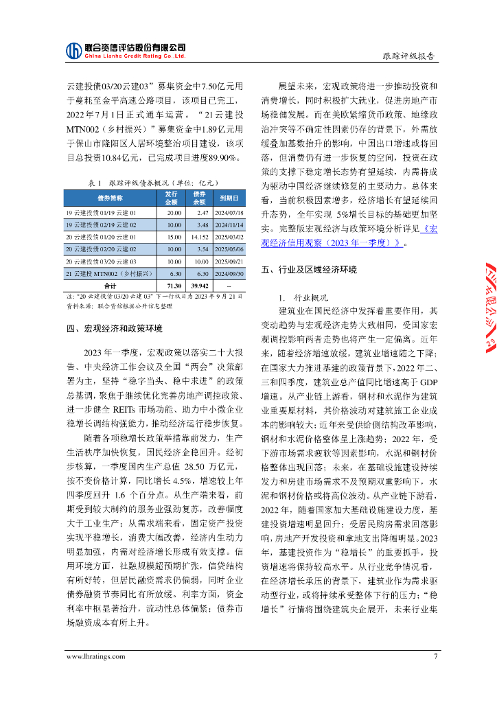 联合资信：云南省建设投资控股集团有限公司2023年跟踪评级报告_第8页