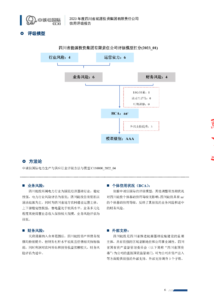 中诚信：四川省能源投资集团有限责任公司2023年度信用评级报告_第6页