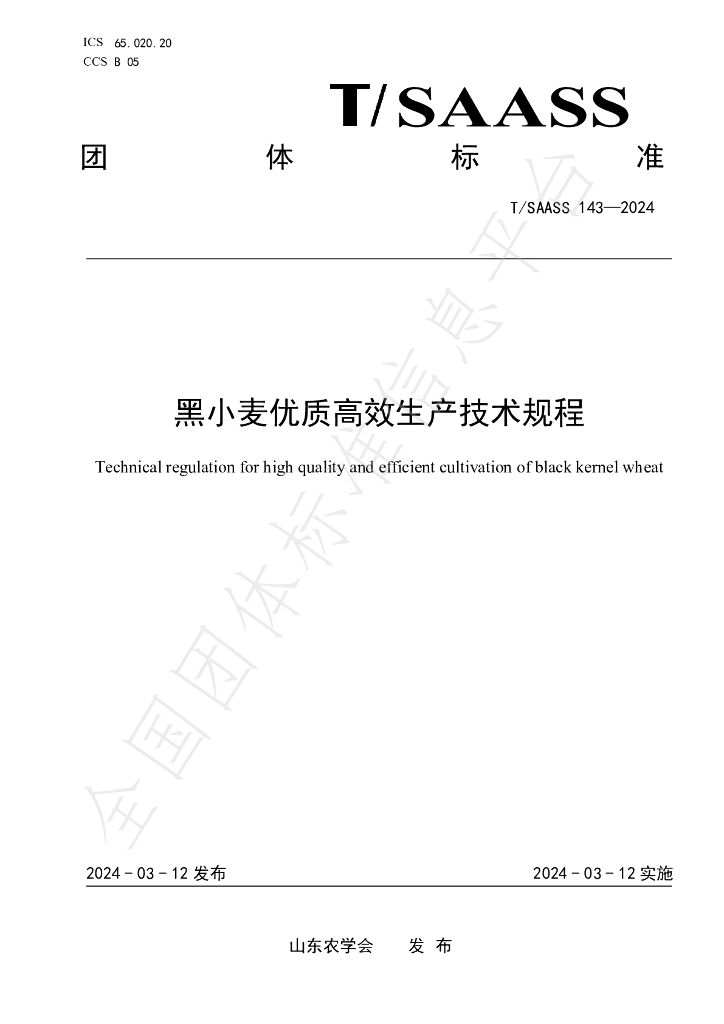 T/SAASS 143-2024 标准预览