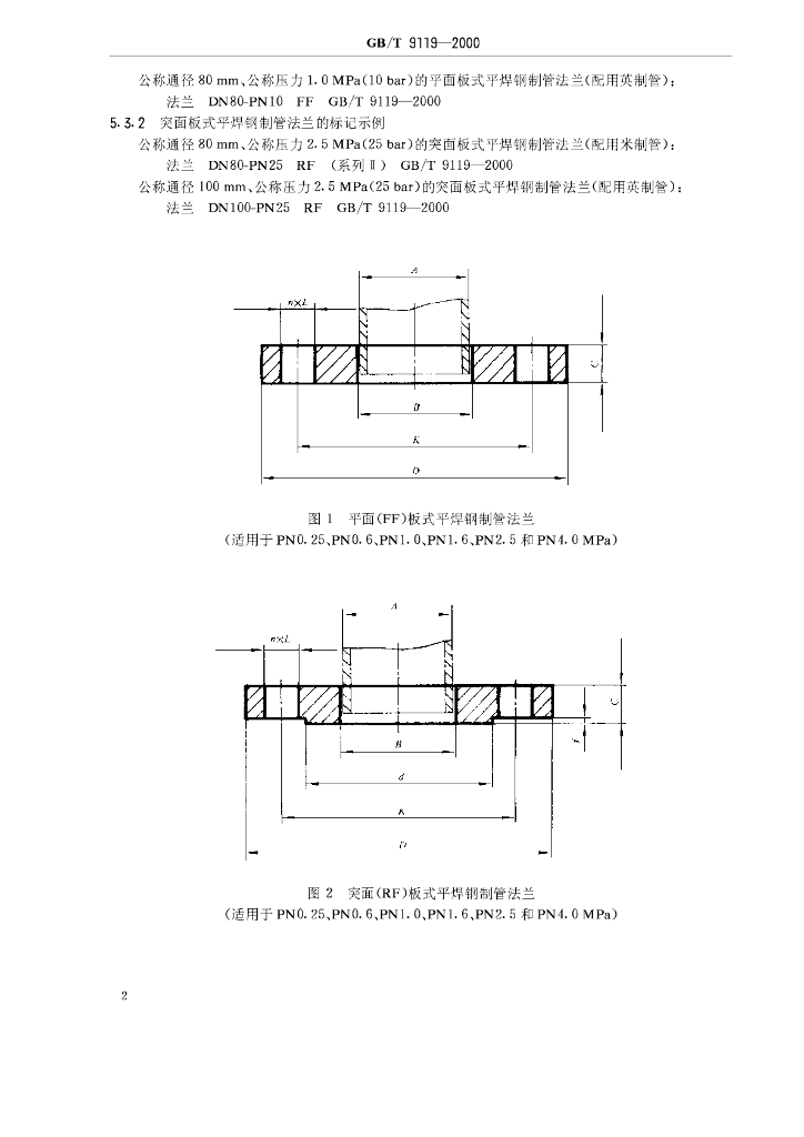 GB/T 9119-2000 标准预览