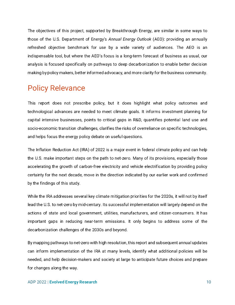 进化的能源研究：美国碳中和路径2022年度脱碳展望​报告（英文版）_第10页