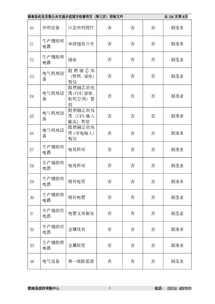 滦南县交通运输局本级：滦南县优先发展公共交通示范城市创建项目招标公告_第9页