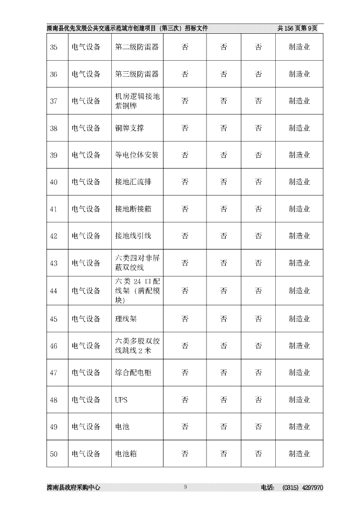 滦南县交通运输局本级：滦南县优先发展公共交通示范城市创建项目招标公告_第10页